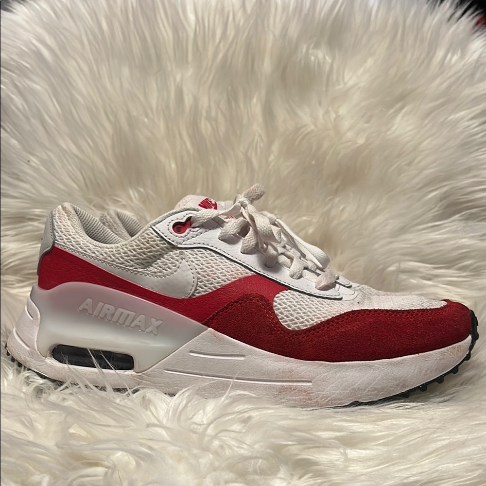Nike Air Max Red and White Sneakers